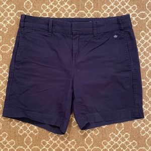Cotton G1 Paper Twill navy shorts